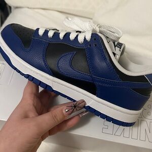 Nike Dunk Black and Blue Sneakers CUSTOMS Dallas mavericks